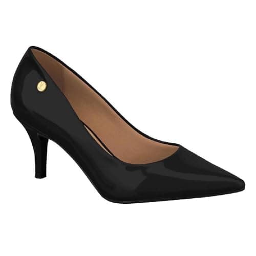 Scarpin , Vizzano, Feminino, Preto Verniz , 38