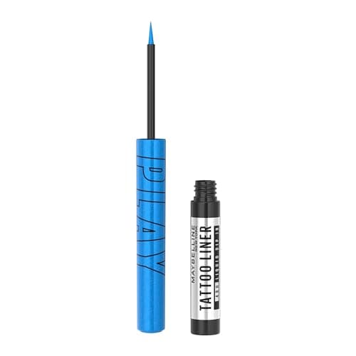 Delineador Líquido Colorido Maybelline NY Tattoo Liner Play Ride, resistente à água, ao calor e ao suor, até 48 horas* de duração, secagem rápida, 2,1g