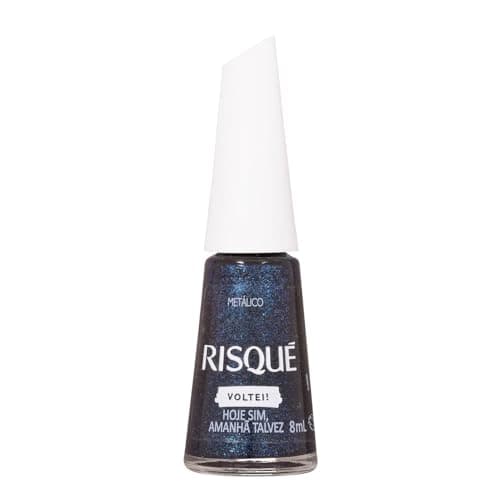 Esmalte Azul Risqué Hoje Sim, Amanhã Talvez Metálico 8ml