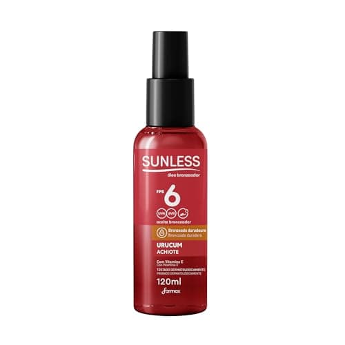 Sunless Bronzeador Urucum Fps 6 Óleo Com 120Ml