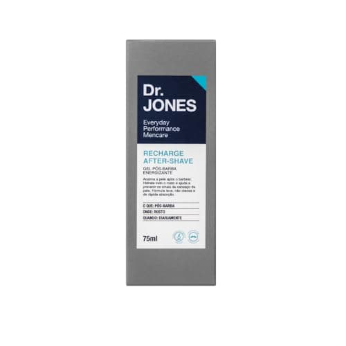 Dr. Jones Recharge After-Shave, Gel Pós-Barba ,75ml, cinza