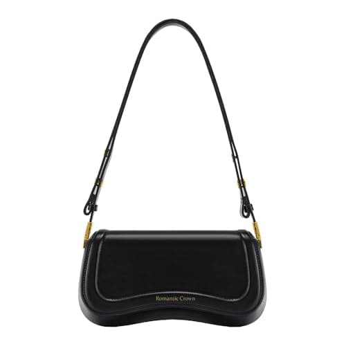 Romantic Crown Bolsa de Ombro Pequenas Feminina,Mini Bolsas Sacola Tiracolo Moderna de Couro Impermeável,Shoulder Handbag Presente Trabalho Casual Festa