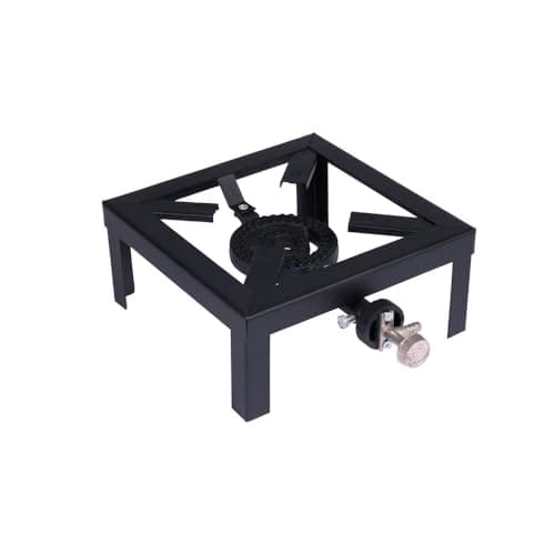 Fogareiro a gás 1 boca portátil industrial Aço Mor com regulagem de chamas