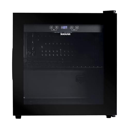 Cervejeira Suggar 48L 220V Preta com Porta de Vidro