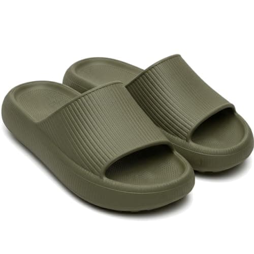 Chinelo Slide Nuvem Feminino Conforto Leve e Macio Antiderrapante 911-GG (Verde, 37-38)