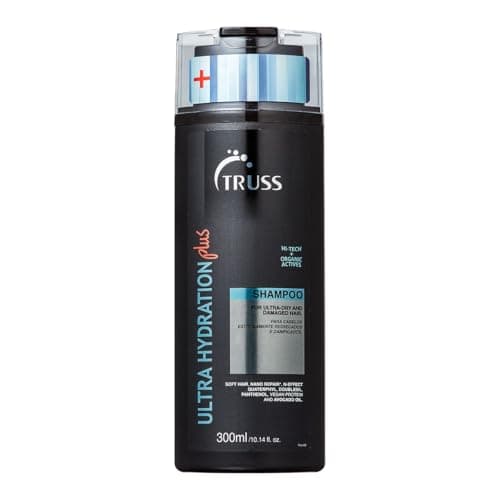 Truss Shampoo Ultra Hydration Plus | Hidratação Profunda, Proteção Térmica e Nano Reparação para Cabelos Secos e Danificados | 300ml