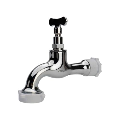 Torneira Jardim Tanque Quintal Cromada 100% Metal 1/2"x3/4"