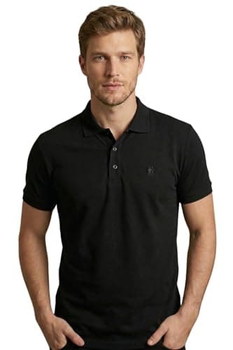Camisa Polo Masculina Piquet Polo Wear Preto