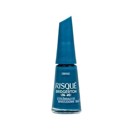 Esmalte Azul Risqué Bridgerton O Escândalo De Whistledown Cremoso 8ml