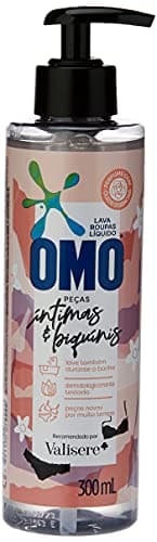OMO Lava-Roupas Líquido Roupas Íntimas & Biquínis Com Óleos Essenciais De Rosas Turcas E Violetas Frasco 300Ml