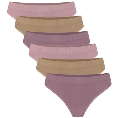TRIFIL Kit 6 Calcinhas Modelo Biquíni Secagem Rápida Em Microfibra Poliamida Forro Algodão, 2 Aurora - 2 Macadâmia - 2 Mousse, M