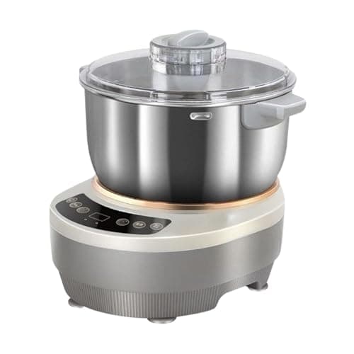 SiaBiced Misturador de massa elétrico de aço inoxidável, máquina multifuncional de amassar farinha com função de fermentação para macarrão e massa fermentada, 5l