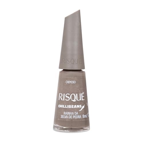 Esmalte Cinza Risqué & Chilli Beans Rainha da Selva de Pedra Cremoso 8ml