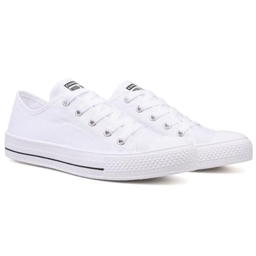 Tenis Casual Feminino Cano Baixo Branco Moda Leve (37/38, Branco)