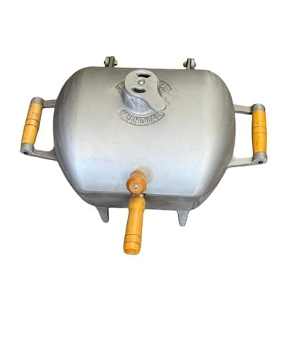 Churrasqueira A Bafo de alumínio batido Pequena (Preto, Grande)