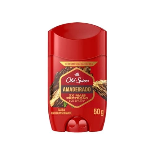 Old Spice Desodorante Antitranspirante Barra Amadeirado (antes Lenha) 50 g