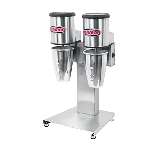 Batedor De Milk Shake Profissional C/ 2 Copos Bermar Em Inox