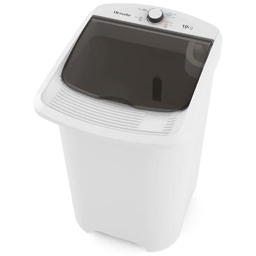 Mueller Máquina de Lavar Roupa Semiautomática Tanquinho 10 kg com Superesfregador Branco 127V MLT10C