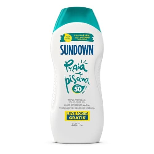 Sundown Protetor Solar Corporal Loção FPS 50, Pague 250ml e Leve 350ml