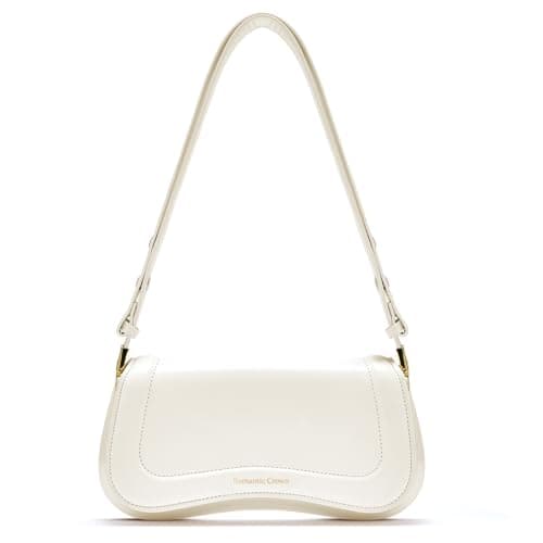 Romantic Crown Bolsa de Ombro Pequenas Feminina,Mini Bolsas Sacola Tiracolo Moderna de Couro Impermeável,Shoulder Handbag Presente Trabalho Casual Festa