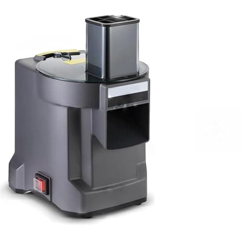 Cortador de legumes comercial 3 em 1, fatiador elétrico de legumes e frutas, triturador e cortador de cubos, processador de legumes doméstico com 3 lâminas de aço inoxidável