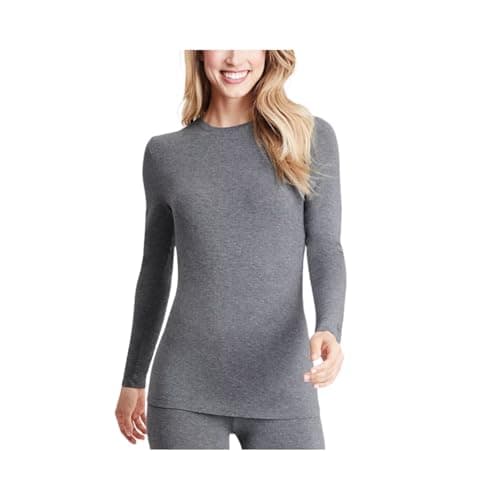 Blusa Térmica Manga Longa Feminina Peluciada Inverno (BR, Alfa, P, Regular, Mescla)