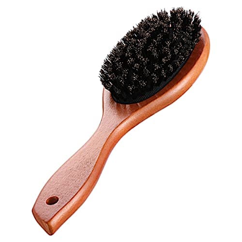 Escova Macia Cerdas de Javali Cabo Madeira (Marrom-Claro)