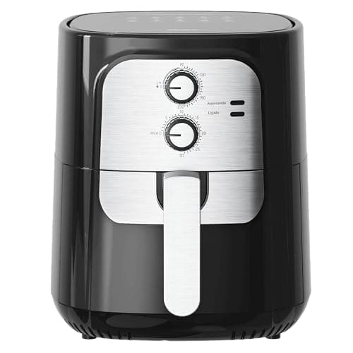 Air Fryer Fritadeira Elétrica Vintage 5.5L 1400w Sem Óleo 127V Prata - Gaabor