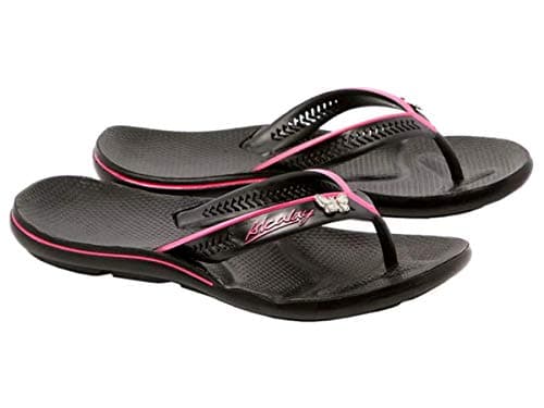 Chinelo Feminino Ortopédico Anatômico Facite Plantar Esporão Antiderrapante (36, Preto/Rosa)