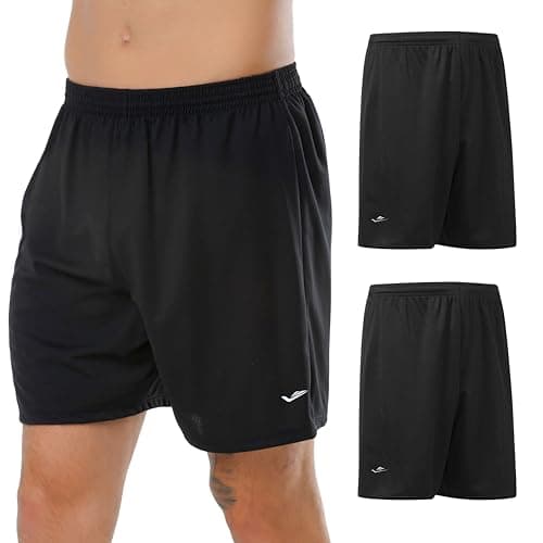 ELITE Short Bermuda Masculina Futebol Academia Malha Dry Fit Fitness, 2 Preto, EG1(XG)