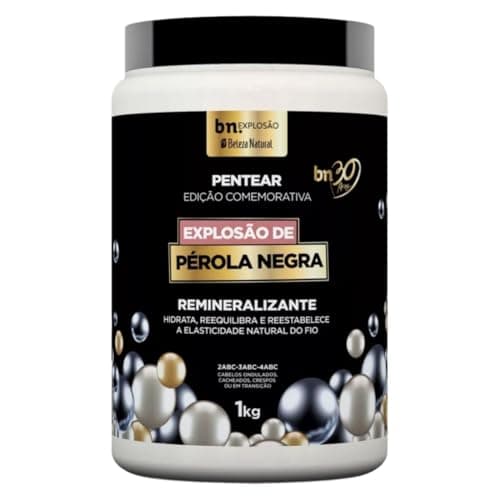 Beleza Natural, Creme De Pentear Explosão De Pérola Negra Beleza Natural 1Kg