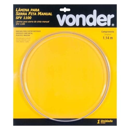 Lâmina Para Serra Fita Manual, SFV 1100 Vonder