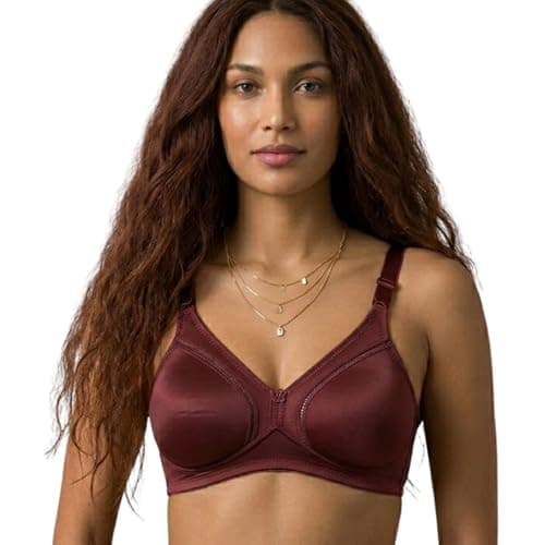Sutiã DeMillus Sustentação Reforçada, Modelador Busto, Lingerie Alta Sustentação Gallard Control Feminino | Vinho Barolo | 50