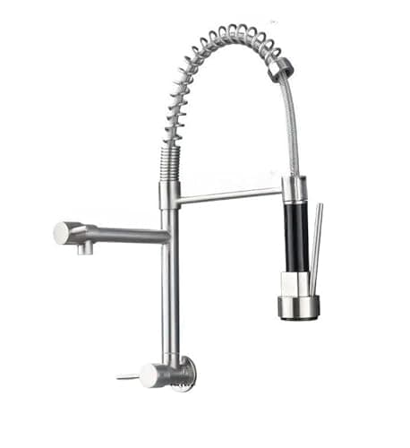 Torneira Cozinha Gourmet Monocomando Parede Extensivel Cromado(PRATA)