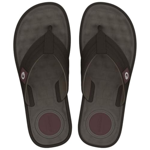 Chinelo Cartago Alabama Unissex, Conforto com Sola Ergonômica, Marrom Escuro, Tiras Ajustáveis (Marrom, BR, Adulto, Numérico, 39)