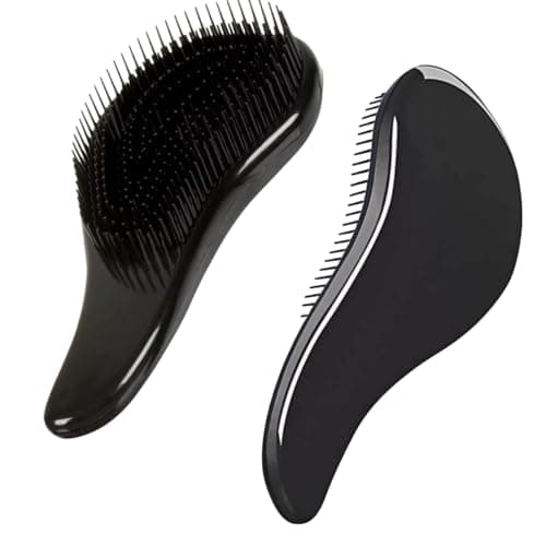 Escova Mágica Curvada Para Desembaraçar Cabelos Sem Frizz (PRETO)