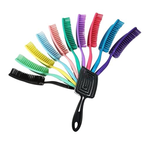 Escova Flex Desembaraçadora Quadrada Funcional - Cores Sortidas