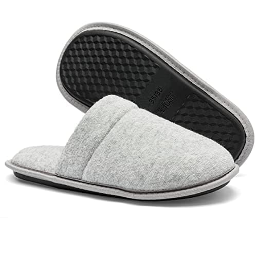 Pantufa Chinelo Tradicional Sola Antiderrapante Super Quentinha (Cinza, BR, Adulto, Faixa Numérico, M, 37, 38)