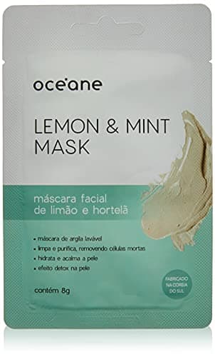Océane - Máscara Facial Limão e Hortelã, Lemon end Mint Mask, Océane, Océane, Verde