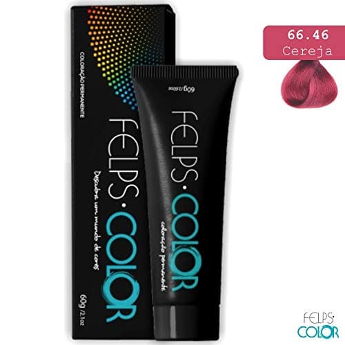 Felps Color 66/46 Cereja Vermelho E, Felps Professionnel, Cereja 66/46 Vermelho E*, 60 g