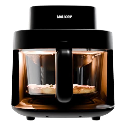Fritadeira Elétrica Mallory SmartGlass - 4,5L, Air Cook 360°, Temperatura até 200°C, Cuba de Vidro Temperado - 127V
