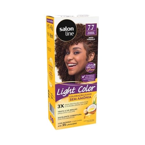 Light Color 7.7 Marrom Dourado Salon Line, Salon Line, Marrom