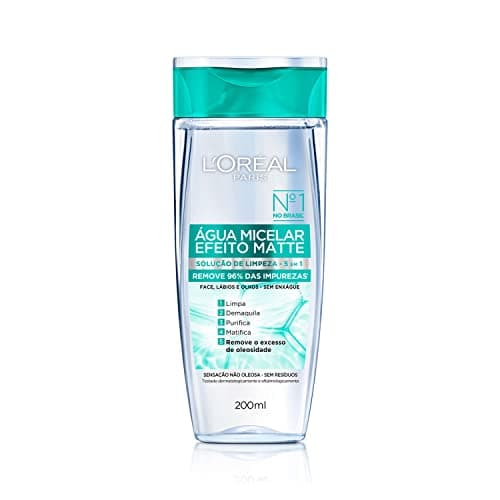L’Oréal Paris Água Micelar Efeito Matte L'Oréal Paris Solução De Limpeza Facial 200Ml