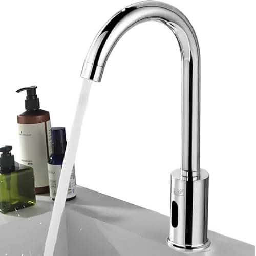 Torneira Automática Com Sensor Infravermelho de Movimento com Bico Aerador Bica Alta Bivolt Para Banheiro de Luxo Bancada Pia Lavagem Sem Toque