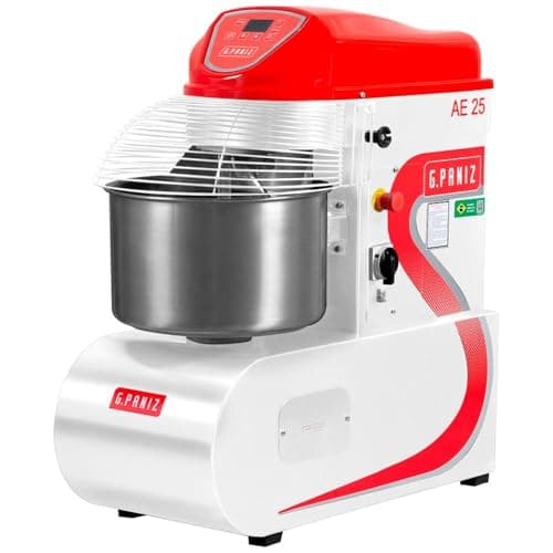 Amassadeira Espiral Geração 2 Digital 25 KG 2 Velocidades Trifásica Epóxi G.Paniz AE25G2 220v