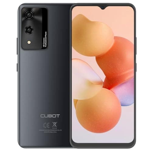 CUBOT A10, Smartphone Android 14, 6.56 Polegadas 90Hz, 12GB RAM, 128GB, Câmera 48MP, Bateria 5100mAh, Dual SIM 4G (Preto)