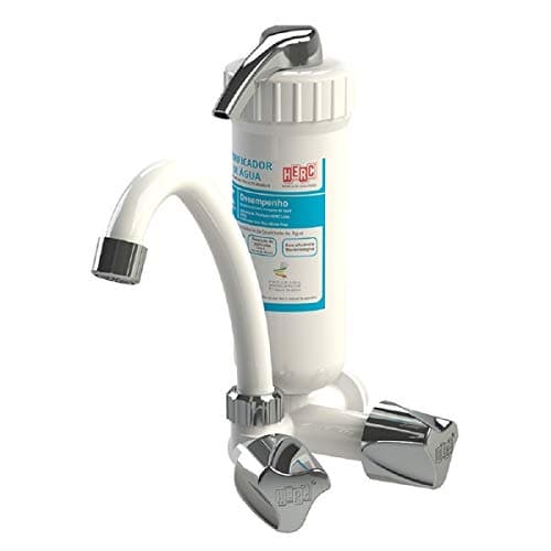 Torneira Bica Móvel Plus de Parede Com Filtro Branca/Cromado - HERC