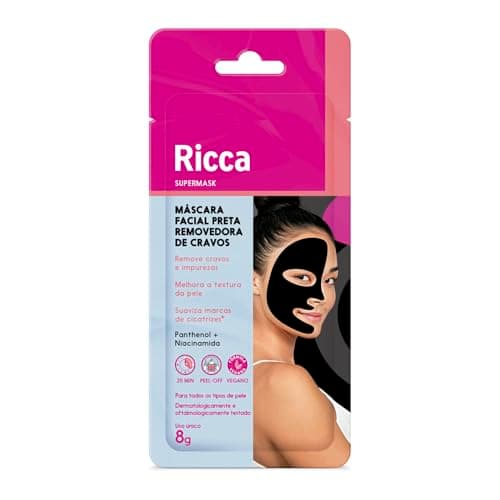 Ricca Máscara Facial Preta Removedora de Cravos