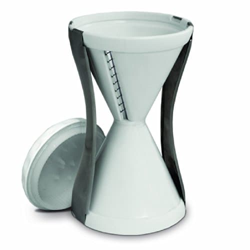 Cortador de vegetais em espiral Veggetti, com lâmina dupla de aço inoxidável, branco