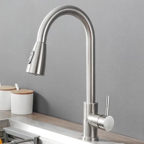 Torneira Extensivel Gourmet Cozinha Bancada com Ducha Flexível Misturador Monocomando Água Quente e Fria